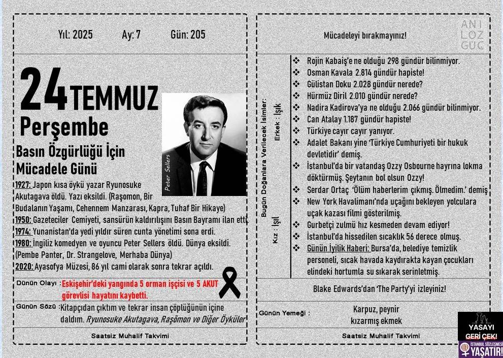 Basın Özgürlüğü İçin Mücadele Günü 1